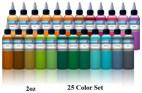 70 Color Set by Industry Inks 2oz – Needlejig Tattoo Supply