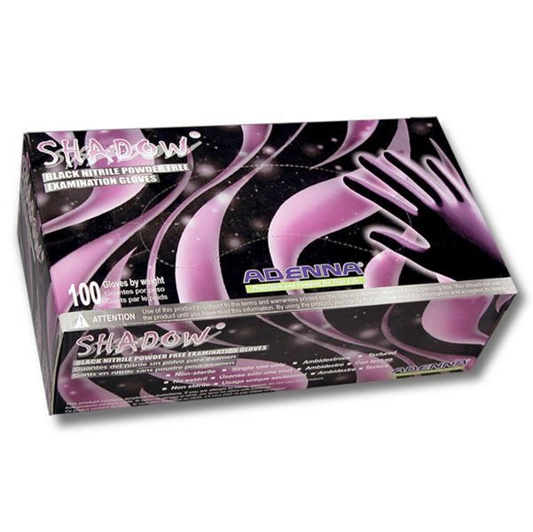 Shadow Black Nitrile Gloves (Box of 100)